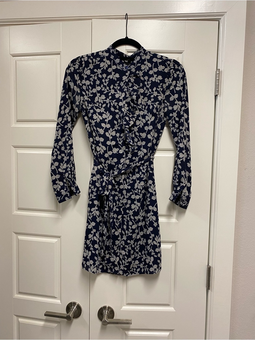 Banana Republic Navy Blue Floral Dress